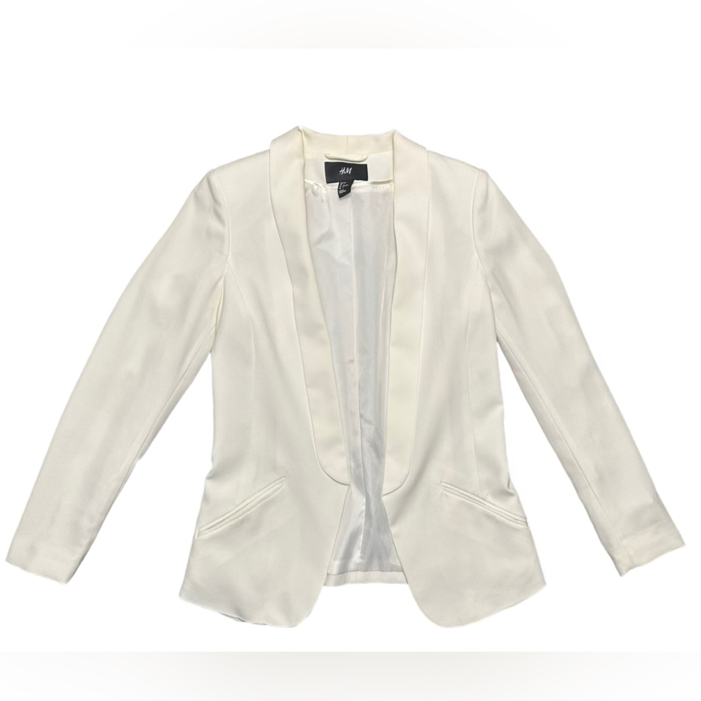 H&M white blazer